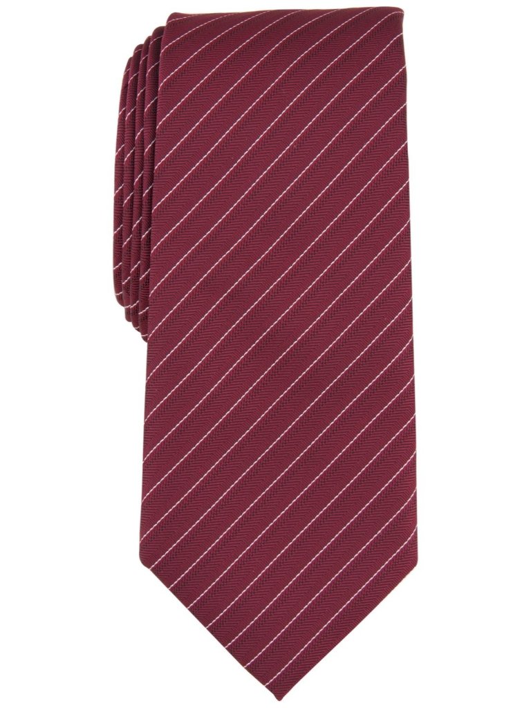Alfani Men Tie Necktie One Size Red Striped